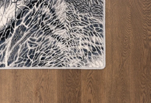 Dywan wełniany nowoczesny Agnella Isfahan Bellona jasny szary - róg dywanu