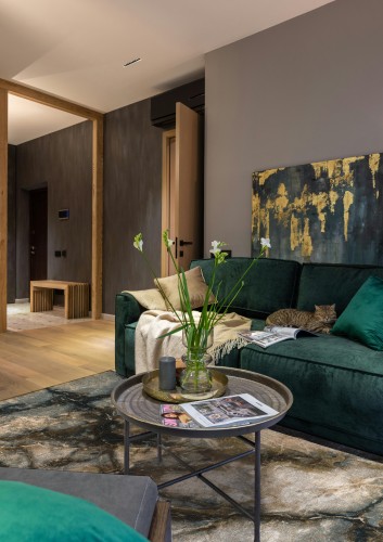 Dywan wełniany nowoczesny Dywilan Omega Elian iron aranżacja