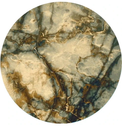 Dywan wełniany okrągły Dywilan Omega Elian iron