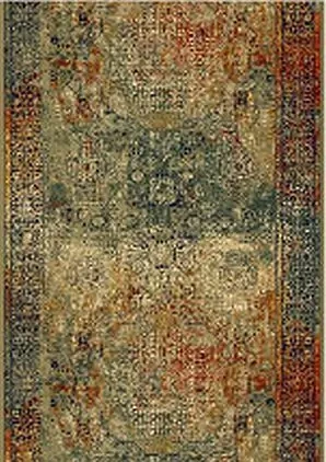 Chodnik wełniany Dywilan Omega Mamluk szmaragd