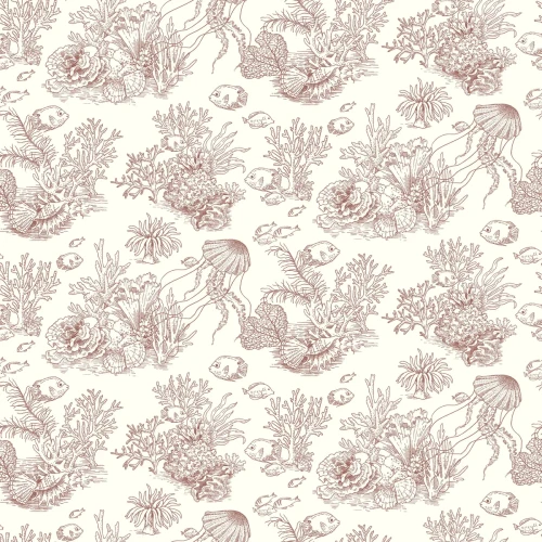 Tapeta z motywem rafy koralowej Casadeco Seaside 201478338 Cote Sauvage