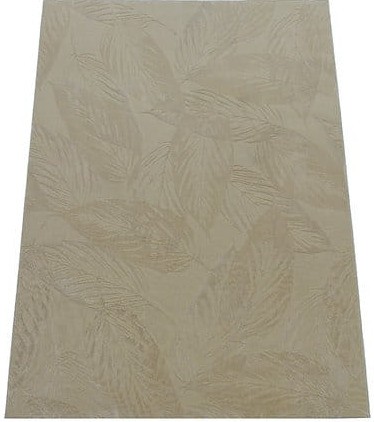 Dywan nowoczesny w liście Zurich 1925 żółty - rzut ukośny