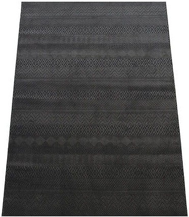 Dywan nowoczesny geometria Zurich 1901 ciemno szary - rzut ukośny