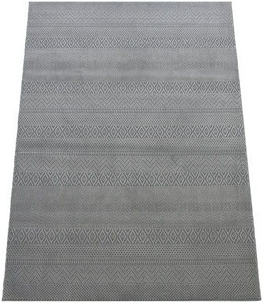 Dywan nowoczesny geometria Zurich 1901 szary - rzut ukośny