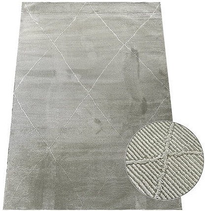 Dywan nowoczesny geometria Zurich 1903 zielony - lupka