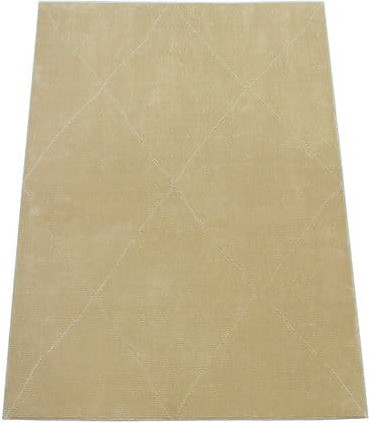 Dywan nowoczesny geometria Zurich 1903 żółty - rzut ukośny