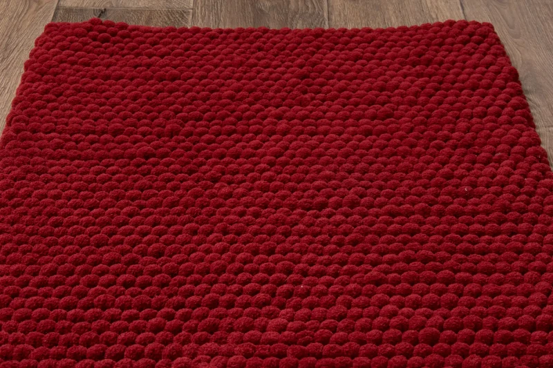 Dywanik łazienkowy Javo Premium czerwony - wzór