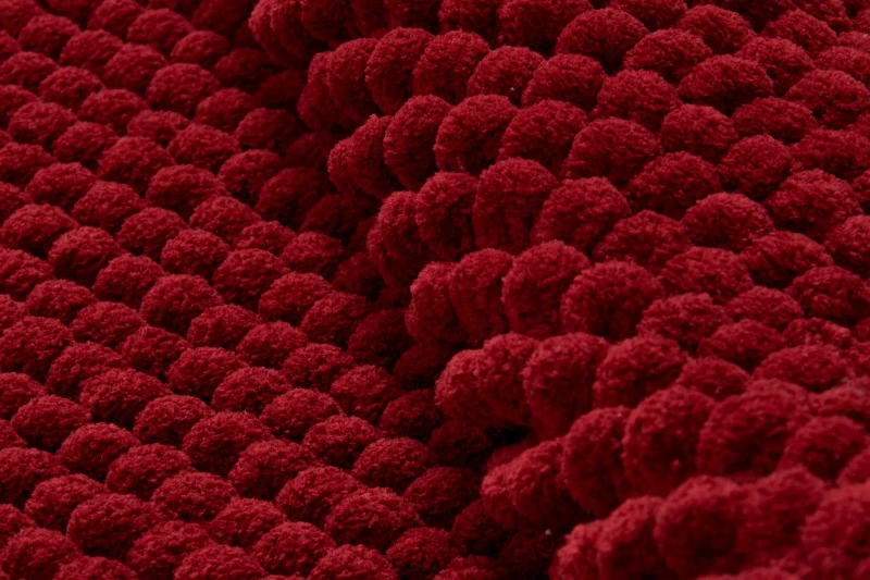 Dywanik łazienkowy Javo Premium czerwony - runo