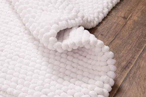 Dywanik łazienkowy Javo Premium biały - bok