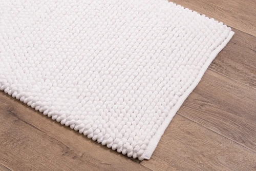 Dywanik łazienkowy Javo Premium biały - rzut z boku