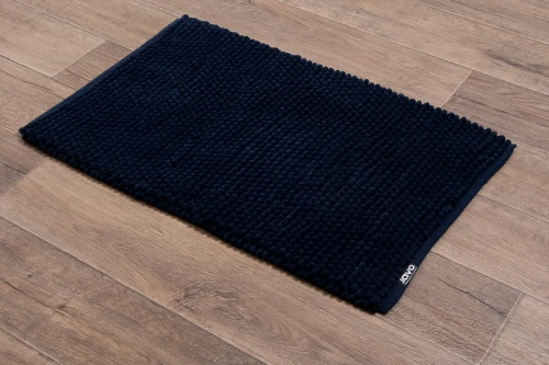 Dywanik łazienkowy Javo Premium granatowy - rzut z boku