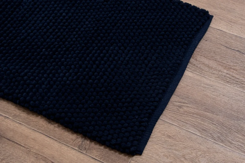 Dywanik łazienkowy Javo Premium granatowy - róg