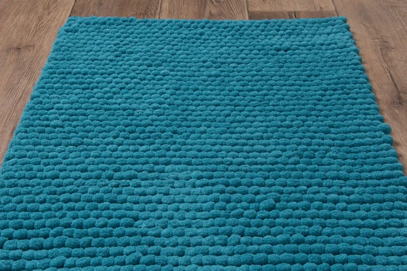 Dywanik łazienkowy Javo Premium turkusowy - wzór