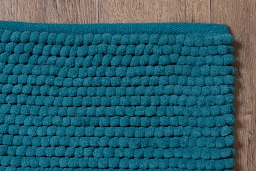 Dywanik łazienkowy Javo Premium turkusowy - róg