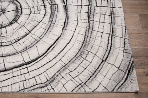 Dywan nowoczesny 3d Dywilan Luna Wood grey - róg