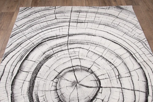 Dywan nowoczesny 3d Dywilan Luna Wood grey - wzór