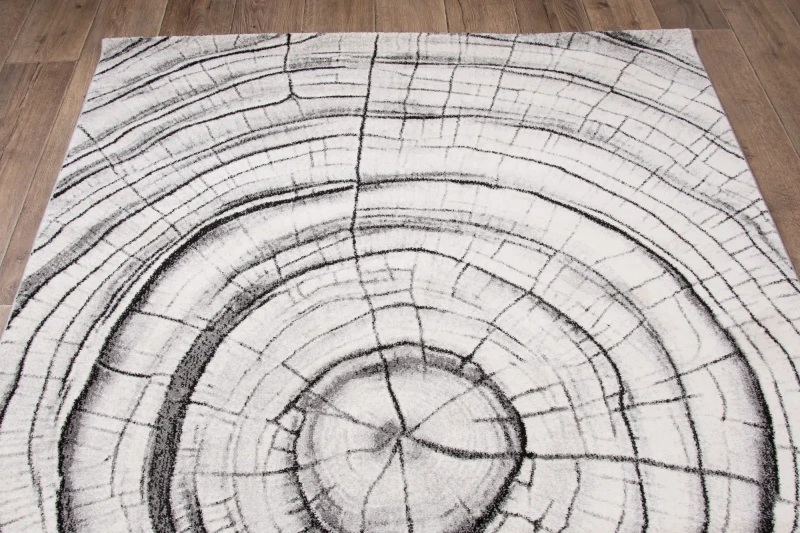 Dywan nowoczesny 3d Dywilan Luna Wood grey - wzór