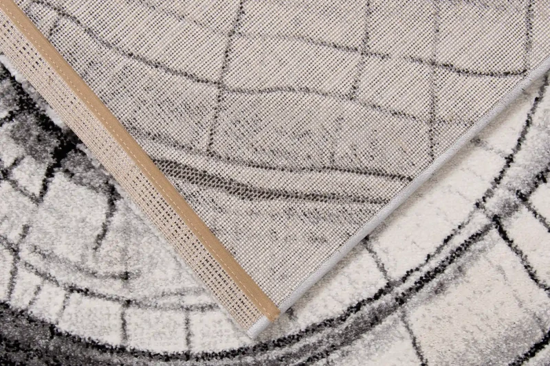 Dywan nowoczesny 3d Dywilan Luna Wood grey - spód