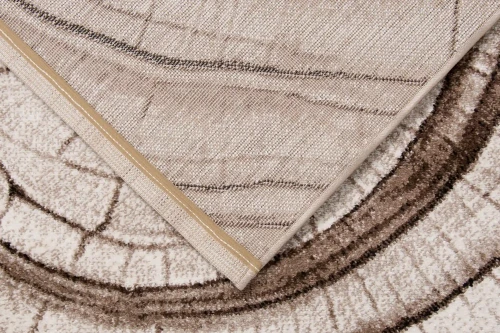 Dywan nowoczesny 3d Dywilan Luna Wood beżowy - spód