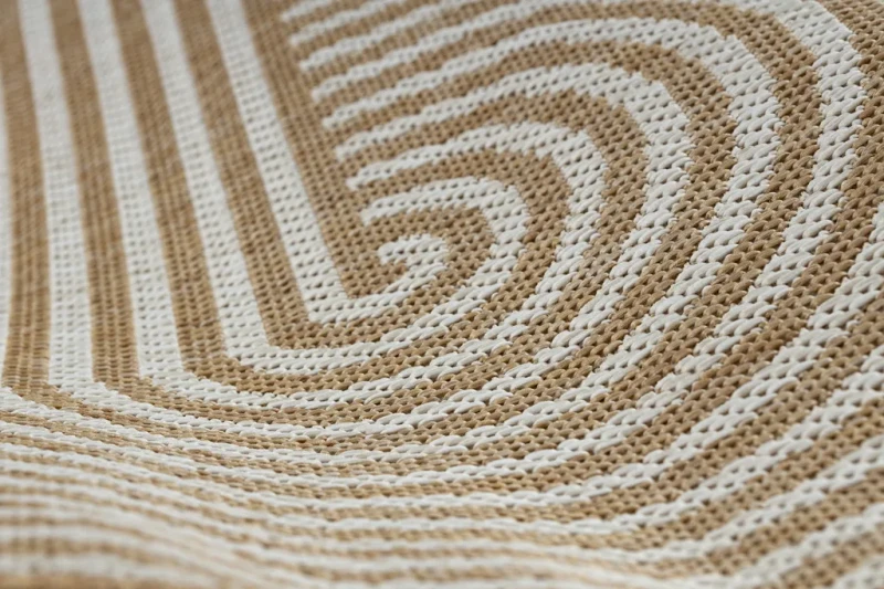 Dywan sznurkowy Organic 1835 sizal Geometryczny ecru/szary