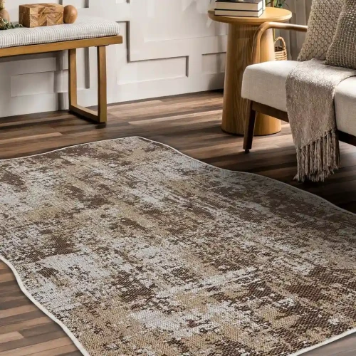 Dywan płaskotkany do salonu 2755 sizal Organic Abstrakcja ecru / naturalny