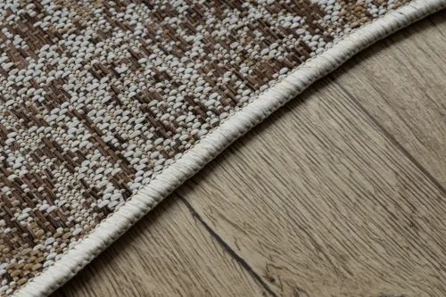 Dywan z obszyciem 2755 sizal Organic Abstrakcja ecru / naturalny