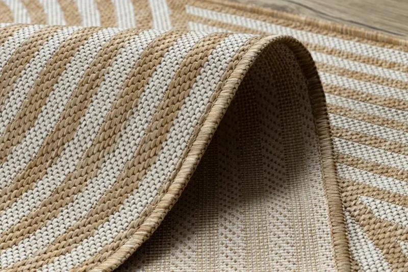 Dywan z płaskim runem  Organic 2131 sizal Geometryczny ecru/naturalny
