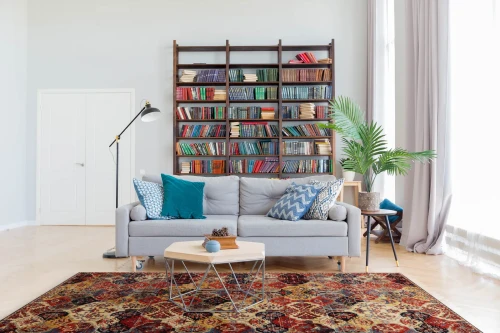 Dywan tradycyjny FD Optimal Vivina rubin w salonie