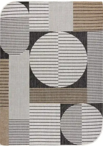 Dywan Indoor and Outdoor Organic 2769 sizal Geometryczny ecru /czarny