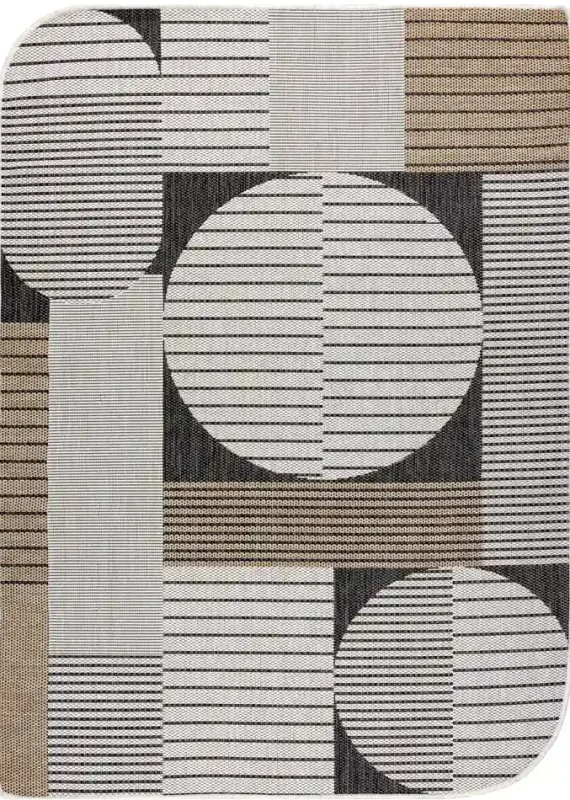 Dywan Indoor and Outdoor Organic 2769 sizal Geometryczny ecru /czarny