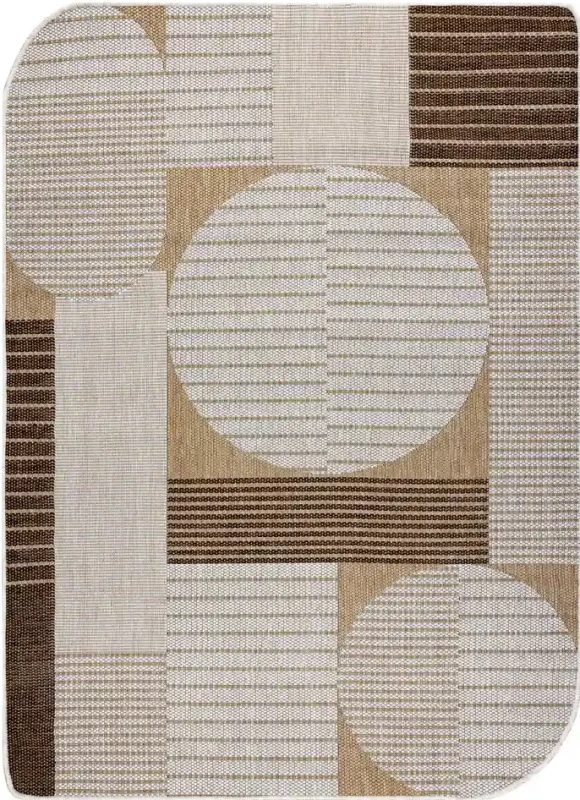 Dywan Indoor and Outdoor Organic 2769 sizal Geometryczny ecru /naturalny