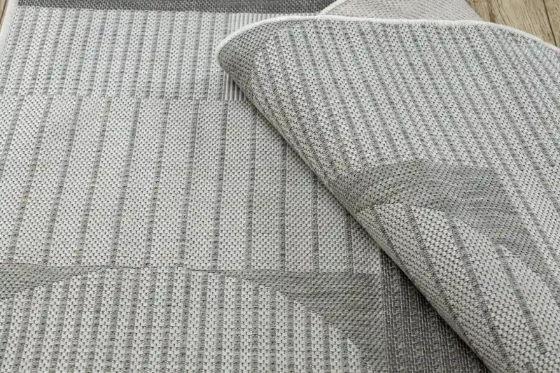 Dywan sznurkowy Organic 2769 sizal Geometryczny ecru/szary