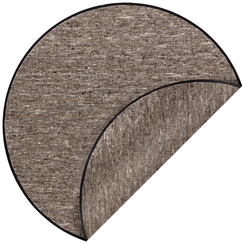 Dywan okrągły dwustronny wełniany Nepal 2100 natural ciemnoszary