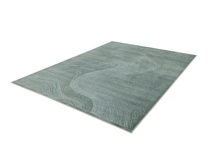 Rzut z góry dywanu nowoczesnego FD Sensi Branco malachit