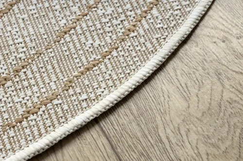 Dywan z obszyciem Organic 2743 sizal Kamień ecru /naturalny