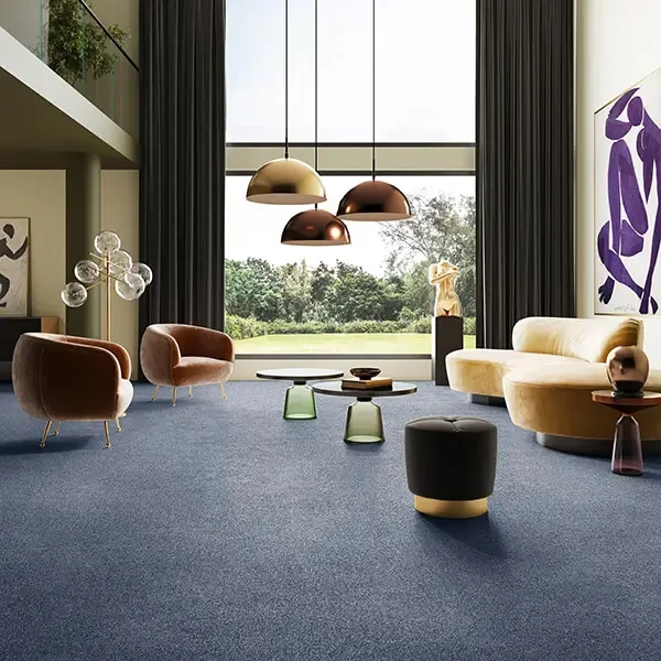 Wykładzina do salonu niebieska AW Secret 75