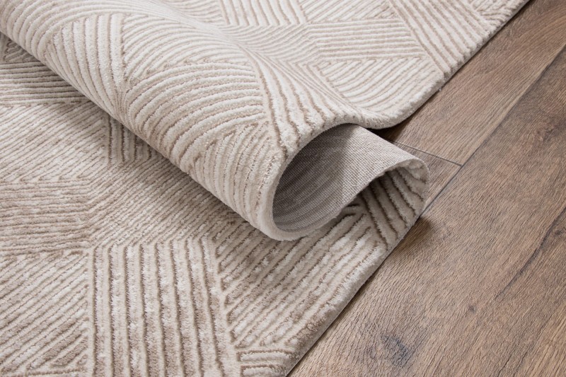 Runo beżowego dywanu art deco Anett E800AC