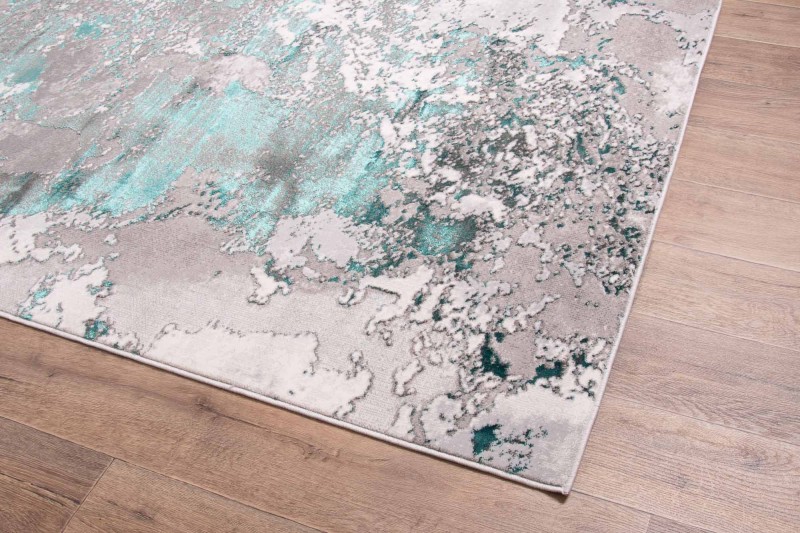 Rzut dywanu nowoczesnego Dywilan Stylish 16/G8780 szaro-zielony