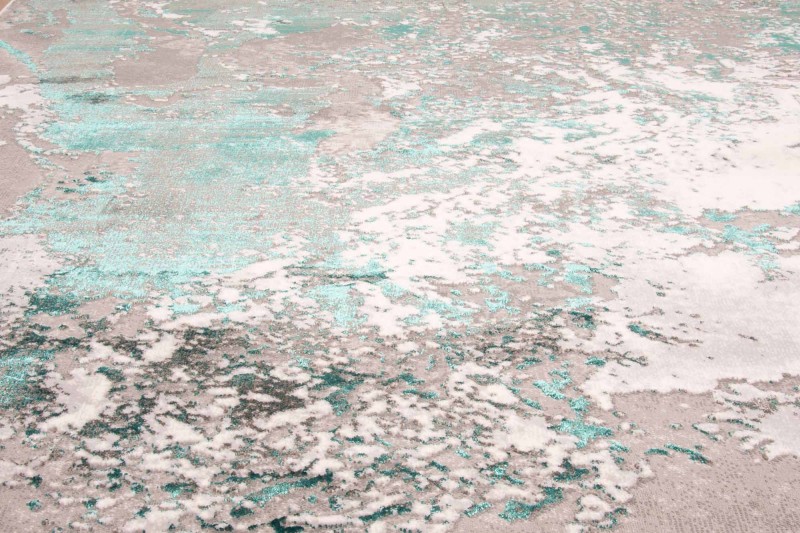 Połysk dywanu nowoczesnego Dywilan Stylish 16/G8780 szaro-zielony