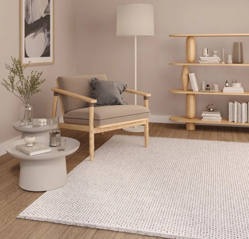 Dywan nowoczesny DS63A Gray Agra w aranżacji