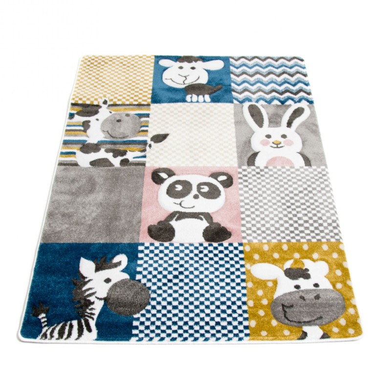 Dywan dla dzieci Petit ZOO kremowo-szary _dywanywitek_pl_2