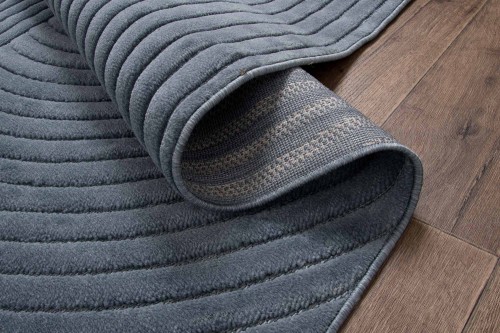 Spód dywanu art deco 3d Dywilan Juno 4 D801AZ denim