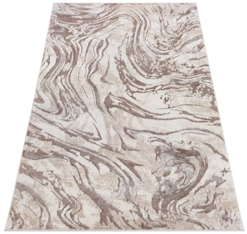 Rzut ukośny beżowego dywanu Como NR22A