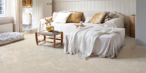 Wykładzina dywanowa do salonu kremowa AW Illusion 30