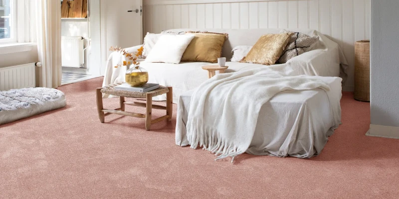 Wykładzina dywanowa do salonu AW Illusion 60 różowa