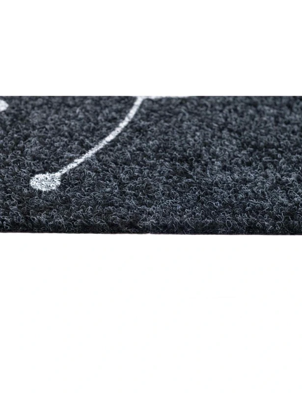 Zbliżenie na wzór wycieraczki At Home Dmuchawce