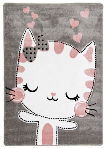 Dywan dla dzieci Petit KITTY szary _dywanywitek_pl_