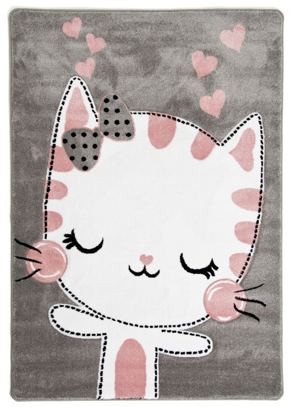 Dywan dla dzieci Petit KITTY szary _dywanywitek_pl_