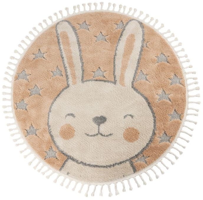 Okrągły dywan dziecięcy Obsession Fano FAO 390 rabbit