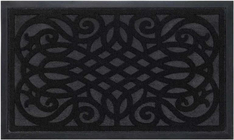 Wycieraczka podgumowana Tivoli Ornament czarny